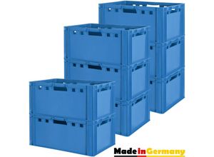 4059419146508 - Fleischkiste E3 Fleischkiste Fleischerkiste Fleischkisten Kiste Fleischkiste Eurobox Lebensmittelecht 60 x 40 Metzgerkiste Auswahl Blau Kingpower