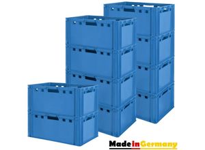 4059419146515 - Fleischkiste E3 Fleischkiste Fleischerkiste Fleischkisten Kiste Fleischkiste Eurobox Lebensmittelecht 60 x 40 Metzgerkiste Auswahl Blau Kingpower