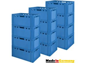 4059419146539 - Fleischkiste E3 Fleischkiste Fleischerkiste Fleischkisten Kiste Fleischkiste Eurobox Lebensmittelecht 60 x 40 Metzgerkiste Auswahl Blau Kingpower