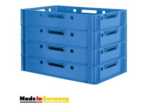 4059419153513 - Fleischkiste E1 Fleischkiste Blau Fleischerkiste E1 Fleischkisten Kiste Fleischkiste Eurobox Lebensmittelecht 60 x 40 Metzgerkiste Auswahl Kingpower