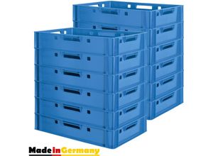 4059419153568 - Fleischkiste E1 Fleischkiste Blau Fleischerkiste E1 Fleischkisten Kiste Fleischkiste Eurobox Lebensmittelecht 60 x 40 Metzgerkiste Auswahl Kingpower