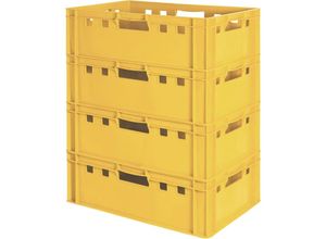 4059419162133 - Fleischkiste E2 Fleischkiste Gelb Fleischerkiste Fleischkisten Kiste Fleischkiste Eurobox Lebensmittelecht 60 x 40 Metzgerkiste Auswahl Kingpower