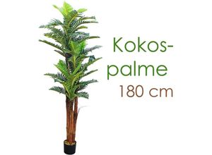 4059419173399 - Künstliche Palme groß Kunstpalme Kunstpflanze Palme künstlich wie echt Plastikpflanze Auswahl Dekoration Deko Decovego