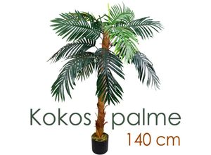 4059419173412 - Künstliche Palme groß Kunstpalme Kunstpflanze Palme künstlich wie echt Plastikpflanze Auswahl Dekoration Deko Decovego