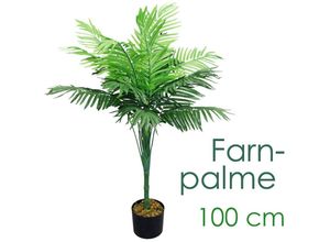 4059419173504 - Künstliche Palme groß Kunstpalme Kunstpflanze Palme künstlich wie echt Plastikpflanze Auswahl Dekoration Deko Decovego