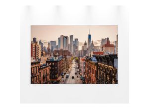 4059432205084 - Leinwandbild AS CRÉATION New York Views Bilder Gr B H 90 cm x 60 cm New York Querformat 1 St braun (braun grau beige) Leinwandbilder Skyline Bild Keilrahmen Großstadt