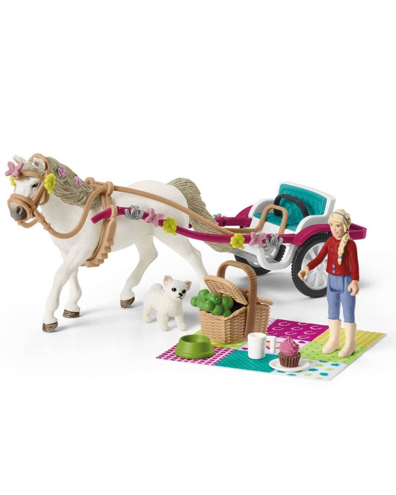 4059433115733 - Schleich 42467 Spielfigur Horse Club Kutsche für Pferdeshow für Kinder ab 5 Jahren