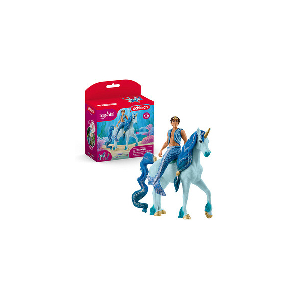 4059433463278 - Bayala 70718 Aryon auf Einhorn Spielfiguren-Set 4059433463278 Schleich