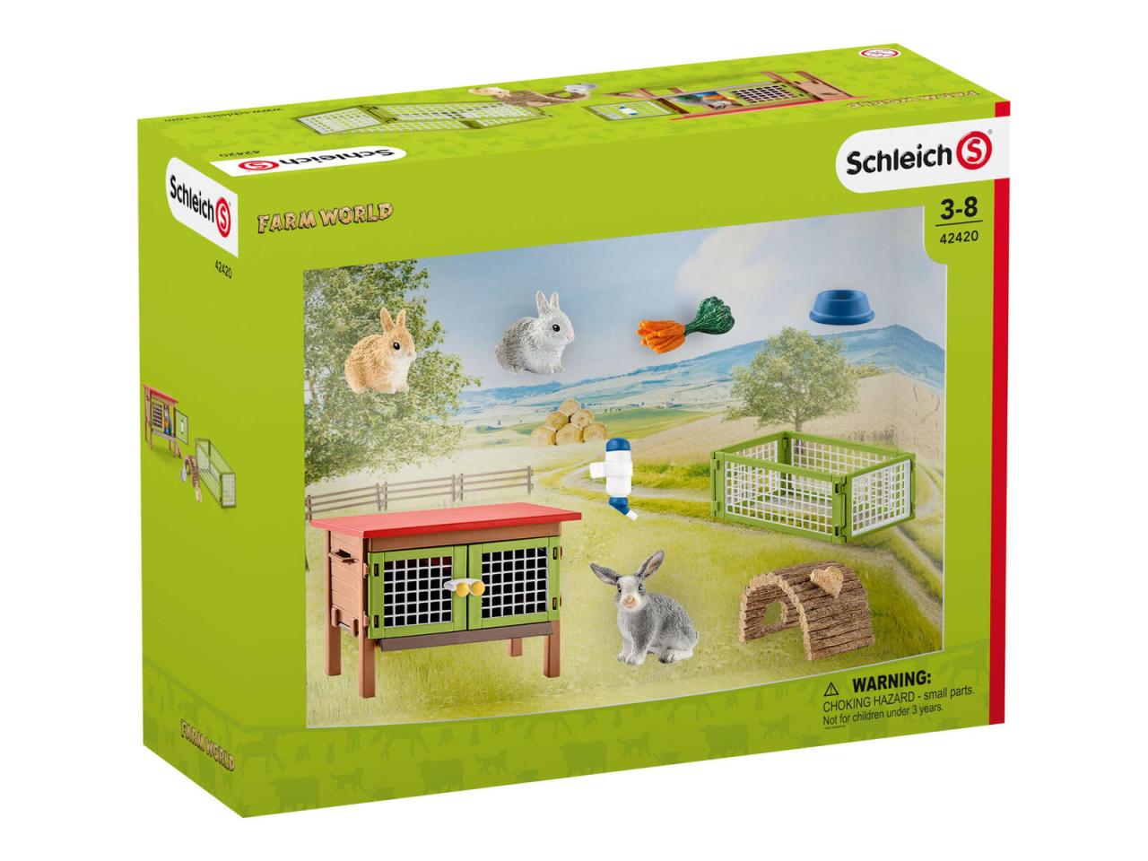 4059433572734 - Schleich® Farm World 42420 Kaninchenstall Spielfiguren-Set