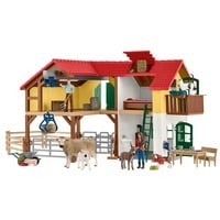 4059433572987 - Farm World 42407 Bauernhaus mit Stall und Tieren Spielfiguren-Set