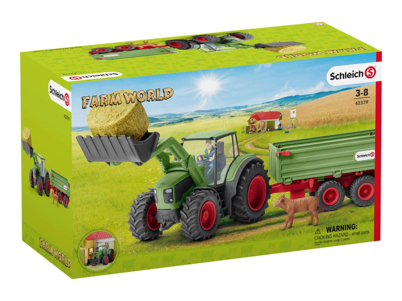 4059433573731 - Farm World 42379 Traktor mit Anhänger Spielfiguren-Set 405943