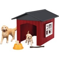 4059433992617 - Farm World Hundehütte mit Goldenretrievern Spielfigur