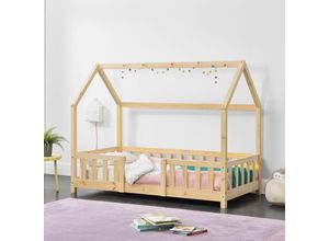 4059438148040 - [encasa] - Kinderbett Sisimiut 70x140 cm Holzfarben Kiefer