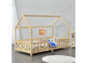 4059438148088 - [encasa] - Kinderbett Sisimiut 90x200 cm Holzfarben Kiefer