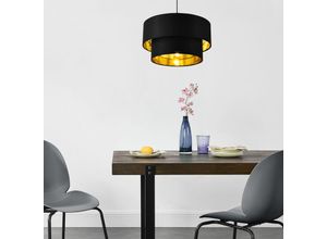 4059438150609 - Luxpro - Hängeleuchte Lopar ø 40 cm Schwarz Gold Schwarz