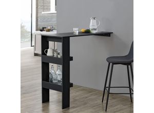 4059438577376 - [encasa] - Bartisch Bromölla 120x45x106 cm Schwarz encasa - Schwarz