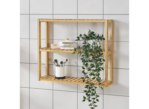 4059438584831 - [encasa] - Bambusregal Örnsköldsvik 60x15x54cm Natur Holz Bambus