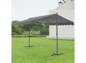 4059438622137 - Standmarkise Selenizza - 400x300x260cm - Dunkelgrau