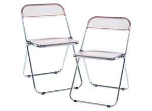 4059438681561 - [encasa] - Klappstuhl Pornainen im 2er Set Rosa Pink