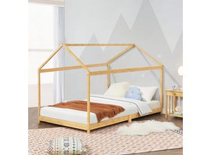 4059438817519 - [encasa] - Kinderbett Vindafjord 70x140cm Bambus Bambus