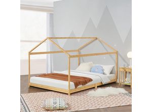 4059438817571 - [encasa] - Kinderbett Vindafjord 180x200cm Bambus Bambus