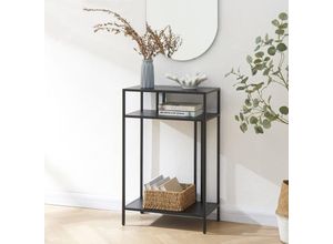 4059438844058 - [encasa] - Konsolentisch Kumlinge 55x30x85 cm Schwarz Schwarz