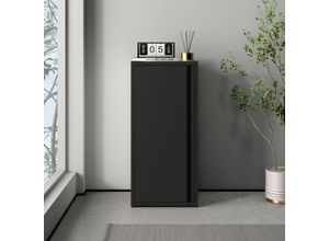 4059438846113 - [encasa] - Metallschrank Burlöv Stahl Schwarz Schwarz