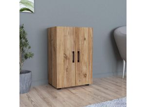 4059438846366 - [encasa] - Beistellschrank Åsnes 74x49x32cm Eiche Eiche