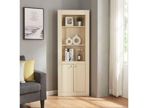 4059438851896 - [encasa] - Eckschrank Eura 170x62x30cm Eiche Eiche