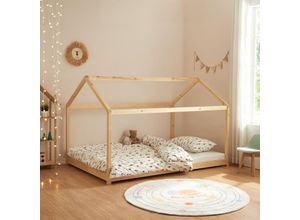 4059438878961 - [encasa] - Kinderbett Cerro 120x200cm Holzfarben Kiefer