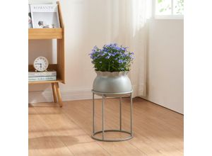 4059438879890 - [encasa] - Blumenständer Assen 38x235 cm Grau Grau