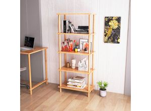 4059438880223 - [encasa] - Standregal Hirvensalmi 137x60x29 cm Holzoptik Braun