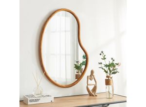 4059438880865 - [encasa] - Wandspiegel Jokioinen 75x55 cm Eicheoptik Braun