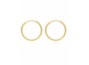 4059468440541 - Paar Ohrhänger ADELIA´S 333 Gold Ohrringe Creolen Ø 44 mm Gr Damen Gelbgold 333 goldfarben (gold) Damen Ohrhänger Goldschmuck für