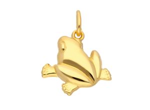 4059468441012 - Ketten-Anhänger ADELIA´S 333 Gold Anhänger Frosch Schmuckanhänger Gr Kinder Gelbgold 333 goldfarben (gold) Damen Anhänger Goldschmuck für