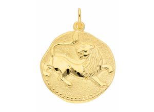 4059468443733 - Ketten-Anhänger ADELIA´S 333 Gold Sternzeichen Anhänger Löwe Ø 182 mm Schmuckanhänger Gr Damen Löwe Gelbgold 333 goldfarben (gold) Damen Anhänger Goldschmuck für & Herren