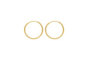 4059468444990 - Paar Creolen ADELIA´S 585 Gold Ohrringe Ø 9 mm Gr Damen Gelbgold 585 goldfarben (gold) Damen Goldschmuck für