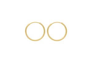 4059468445003 - Paar Creolen ADELIA´S 585 Gold Ohrringe Ø 11 mm Gr Damen Gelbgold 585 goldfarben (gold) Damen Goldschmuck für