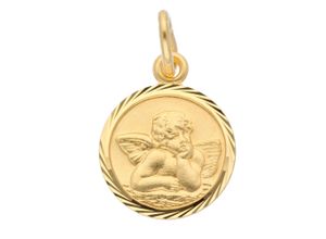 4059468445133 - Ketten-Anhänger ADELIA´S 585 Gold Anhänger Amor Ø 14 mm Schmuckanhänger Gr Damen Gelbgold 585 goldfarben (gold) Damen Anhänger Goldschmuck für