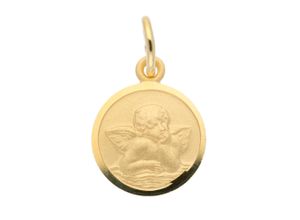 4059468445362 - Ketten-Anhänger ADELIA´S 585 Gold Anhänger Amor Ø 12 mm Schmuckanhänger Gr Damen Gelbgold 585 goldfarben (gold) Damen Anhänger Goldschmuck für