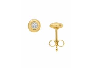 4059468446642 - Paar Ohrhänger ADELIA´S 585 Gold Ohrringe Ohrstecker mit Diamant Brillant Ø 59 mm Gr Damen 02 ct VVS = sehr sehr kleine Einschlüsse Gelbgold 585 goldfarben (gold) Damen Ohrhänger mit Diamant Brillant Goldschmuck für