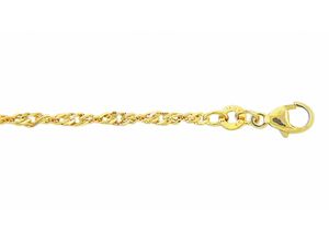 4059468449735 - Goldkette ADELIA´S 333 Gold Singapur Halskette 45 cm Ø 24 mm Halsketten Gr 45 Gelbgold 333 goldfarben (gold) Damen Goldketten Goldschmuck für