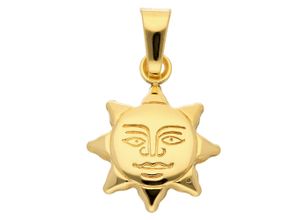 4059468450168 - Ketten-Anhänger ADELIA´S 333 Gold Anhänger Sonne Schmuckanhänger Gr Kinder Gelbgold 333 goldfarben (gold) Damen Anhänger Goldschmuck für