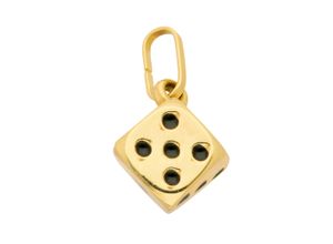 4059468451684 - Ketten-Anhänger ADELIA´S 333 Gold Anhänger Würfel Schmuckanhänger Gr Kinder Gelbgold 333 goldfarben (gold) Damen Anhänger Goldschmuck für