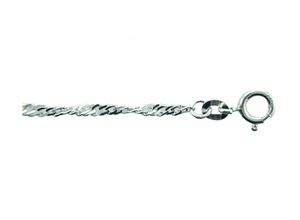 4059468453459 - Silberkette ADELIA´S 925 Silber Singapur Halskette 50 cm Ø 24 mm Halsketten Gr 50 Silber 925 (Sterlingsilber) silberfarben (silber) Damen Silberschmuck für