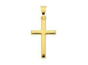 4059468454449 - Ketten-Anhänger ADELIA´S 585 Gold Kreuz Anhänger Schmuckanhänger Gr Damen Gelbgold 585 goldfarben (gold) Damen Anhänger Goldschmuck für & Herren