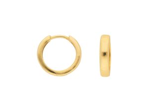 4059468454562 - Paar Ohrhänger ADELIA´S 585 Gold Ohrringe Creolen Ø 15 mm Gr Damen Gelbgold 585 goldfarben (gold) Damen Ohrhänger Goldschmuck für