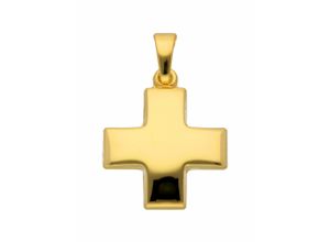 4059468456603 - Ketten-Anhänger ADELIA´S 333 Gold Kreuz Anhänger Schmuckanhänger Gr Damen Gelbgold 333 goldfarben (gold) Damen Anhänger Goldschmuck für & Herren