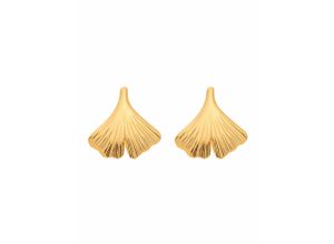 4059468457761 - Paar Ohrhänger ADELIA´S 375 Gold Ohrringe Ohrstecker Ginkoblatt Gr Damen Gelbgold 375 goldfarben (gold) Damen Ohrhänger Goldschmuck für