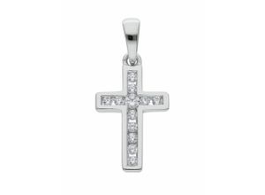 4059468458690 - Ketten-Anhänger ADELIA´S 925 Silber Kreuz Anhänger mit Zirkonia Schmuckanhänger Gr Damen mit Zirkonia Silber 925 (Sterlingsilber) silberfarben (silber) Damen mit Zirkonia Silberschmuck für & Herren